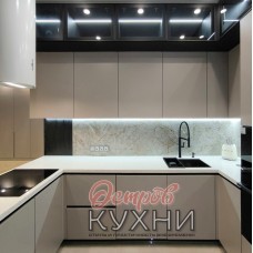 Кухня двухуровневая угловая с барной стойкой BAR 1075 Кухня двухуровневая угловая с барной стойкой BAR 1075