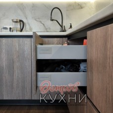 Кухня двухуровневая МДФ ПВХ COR 1002