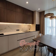 Кухня двухуровневая МДФ ПВХ COR 1041