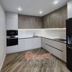 Кухня угловая МДФ пластик COR 1060
