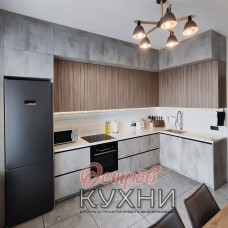 Кухня угловая МДФ пластик COR 1061