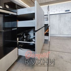 Кухня угловая МДФ пластик COR 1061