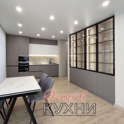 Кухня прямая МДФ эмаль STR 1068 Кухня прямая МДФ эмаль STR 1068