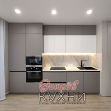 Кухня прямая МДФ эмаль STR 1068 Кухня прямая МДФ эмаль STR 1068