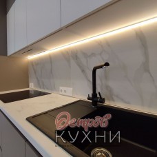 Кухня прямая МДФ эмаль STR 1068 Кухня прямая МДФ эмаль STR 1068