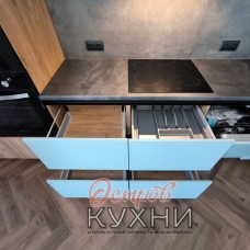 Кухня прямая МДФ ПВХ STR 1069