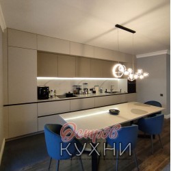 Кухня прямая МДФ эмаль STR 1079 Кухня прямая МДФ эмаль STR 1079