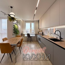 Кухня прямая МДФ ПВХ STR 1082 Кухня прямая МДФ ПВХ STR 1082