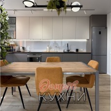Кухня прямая МДФ ПВХ STR 1082 Кухня прямая МДФ ПВХ STR 1082