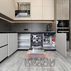 Кухня двухуровневая МДФ ПВХ TLD 1054 Кухня двухуровневая МДФ ПВХ TLD 1054