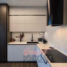 Кухня двухуровневая угловая МДФ пластик TLD 1055 Кухня двухуровневая угловая МДФ пластик TLD 1055