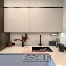 Кухня двухуровневая угловая МДФ пластик TLD 1055 Кухня двухуровневая угловая МДФ пластик TLD 1055