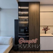 Кухня двухуровневая угловая МДФ пластик TLD 1055 Кухня двухуровневая угловая МДФ пластик TLD 1055
