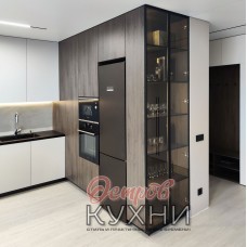 Кухня угловая МДФ пластик TLD 1066