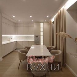 Кухня двухуровневая МДФ ПВХ TLD 1072 Кухня двухуровневая МДФ ПВХ TLD 1072