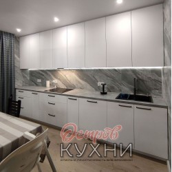 Кухня прямая МДФ ПВХ TLD 1073 Кухня прямая МДФ ПВХ TLD 1073