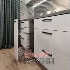 Кухня прямая МДФ ПВХ TLD 1073