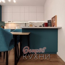 Кухня двухуровневая МДФ ПВХ TLD 1076 Кухня двухуровневая МДФ ПВХ TLD 1076
