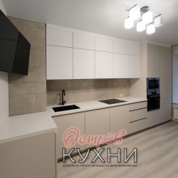 Кухня двухуровневая МДФ ПВХ TLD 1085