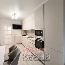 Кухня двухуровневая МДФ ПВХ TLD 1085